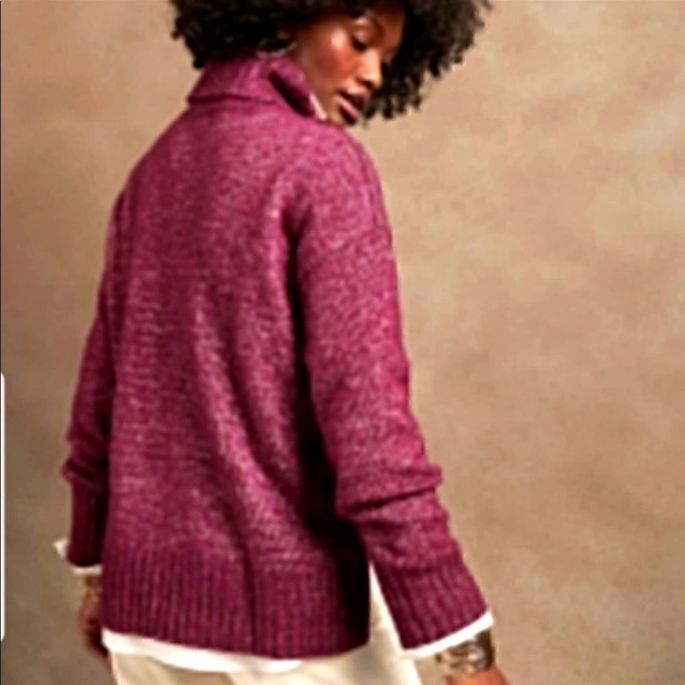 Banana Republic Oversized Cozy Turtleneck Sweater - Picture 3 of 11